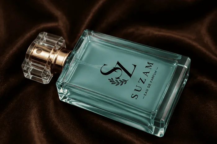 Suzam bottle side view